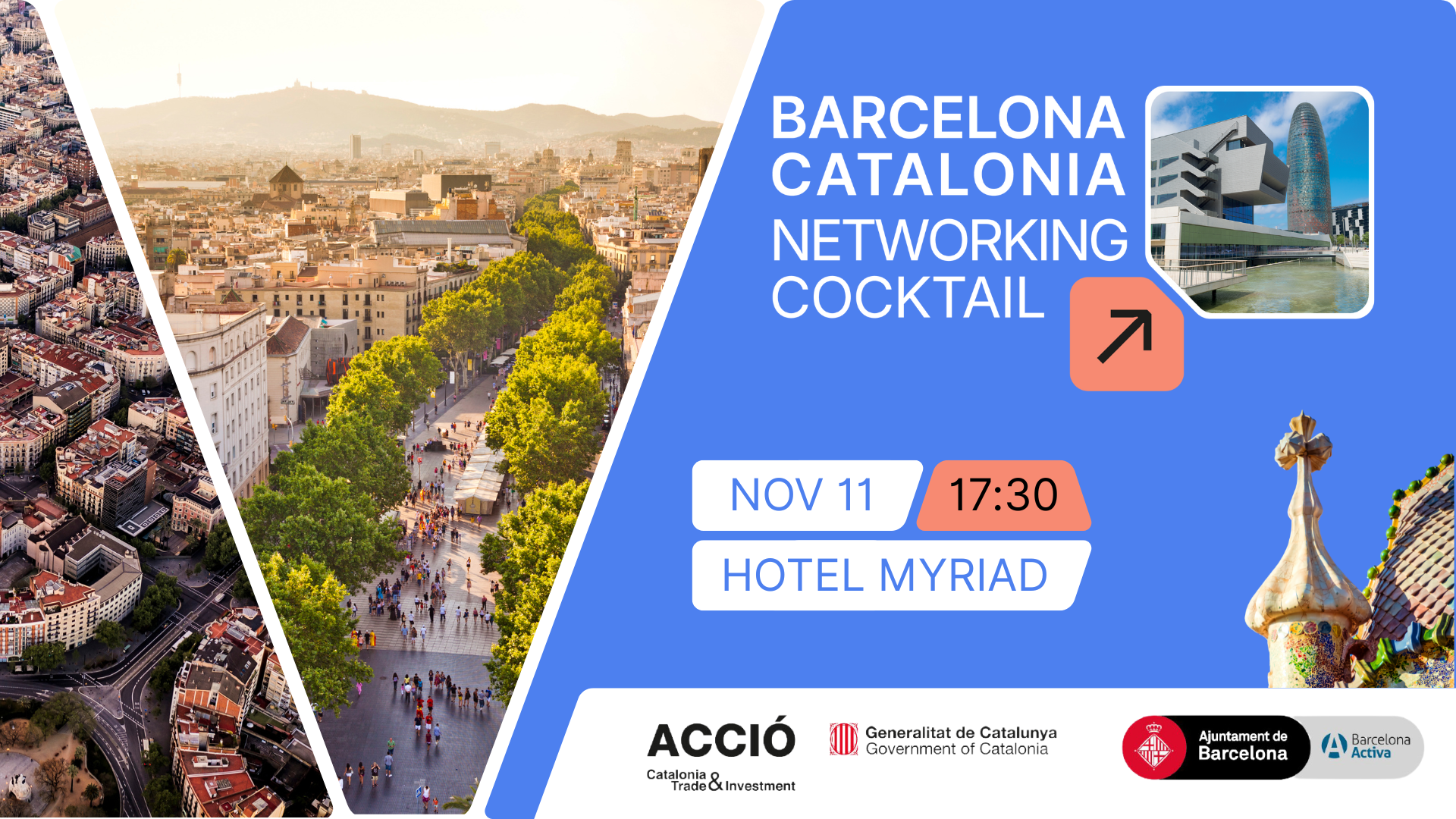 Barcelona Catalonia Networking Cocktail