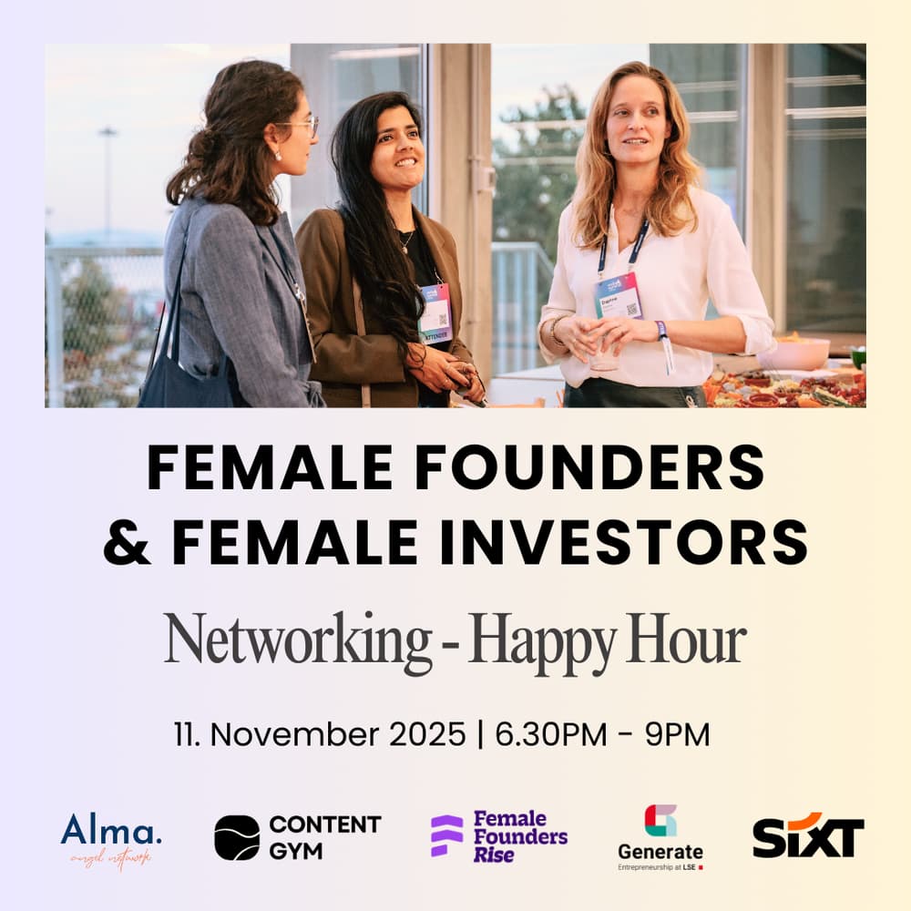 Female Founders & Female Investors Networking and Happy Hour 🥂
