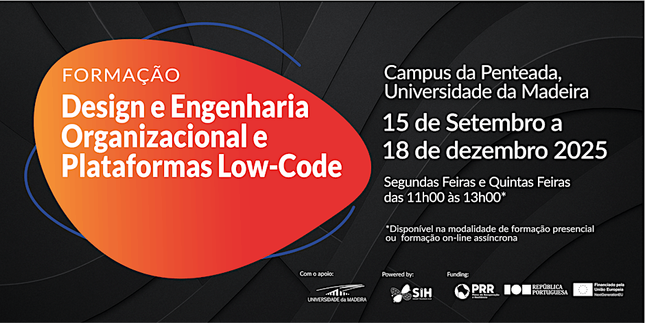 Formação em Design e Engenharia Organizacional e Plataformas Low-Code